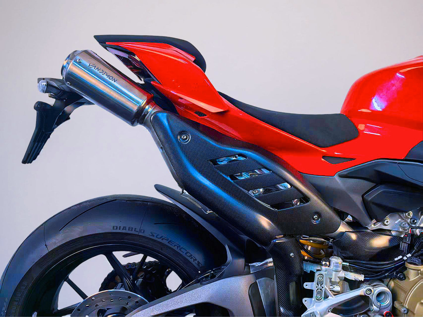 Ducati Panigale V4/ V4S Titanium High Mount 3/4 Slip-On 2025