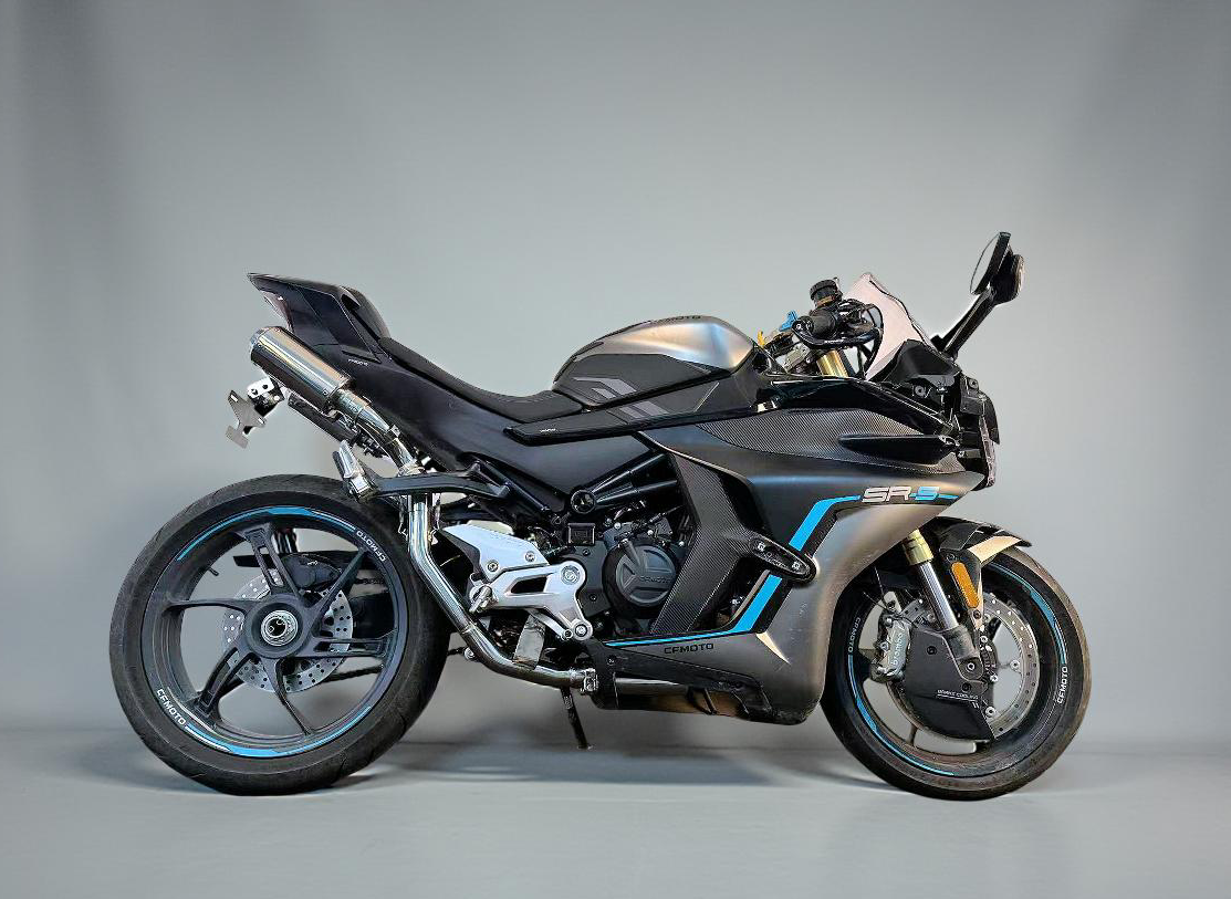 CFMOTO 450SR-S 不锈钢/钛合金高位排气系统