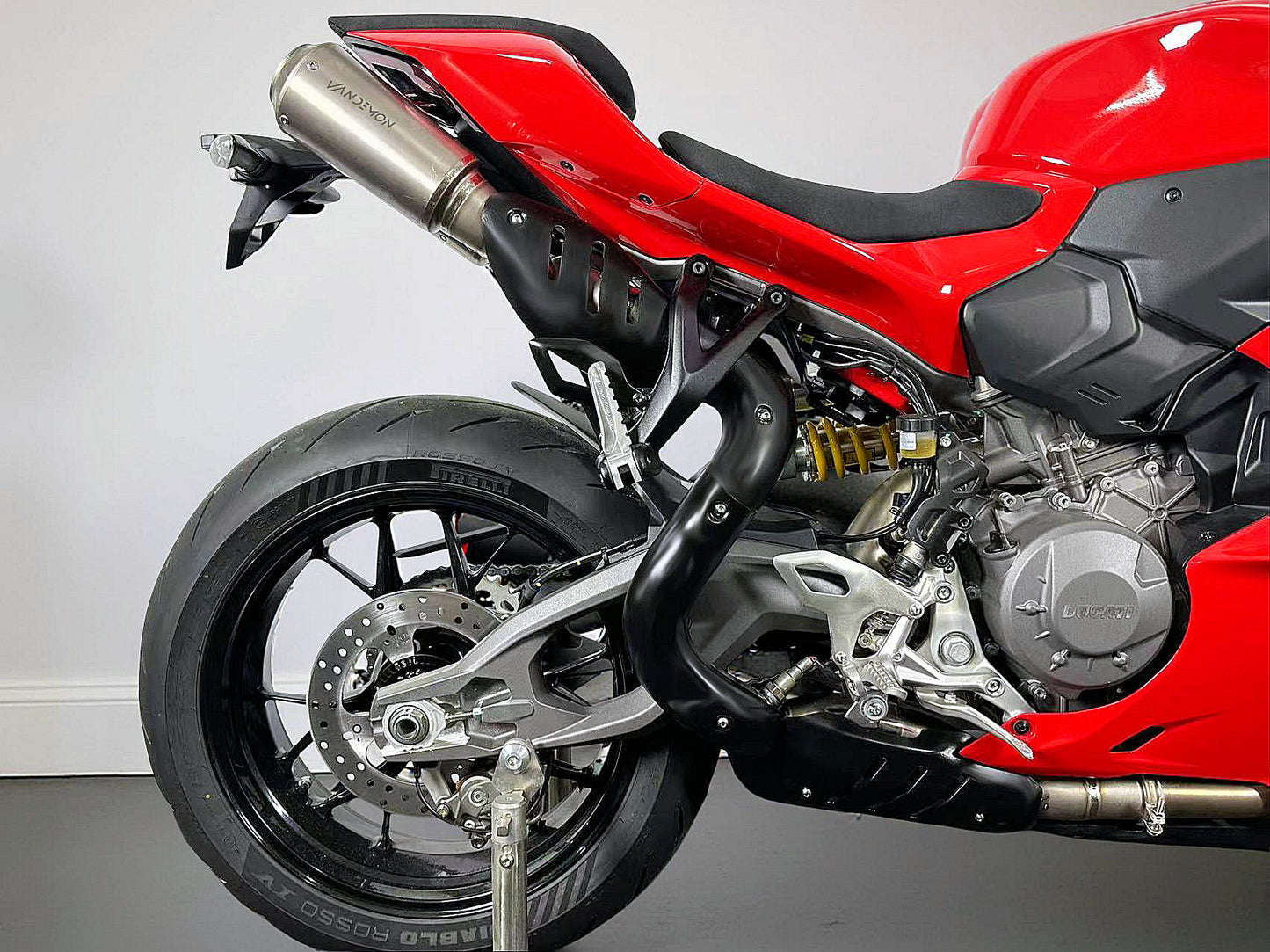 2025 Ducati Panigale V2 and V2S 890 Titanium High Mount Slip-On Exhaust
