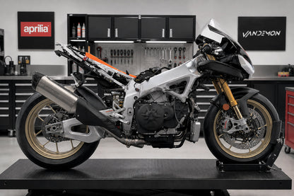 Sistema de escape APRILIA RSV4 y TUONO V4 Vandemon de titanio