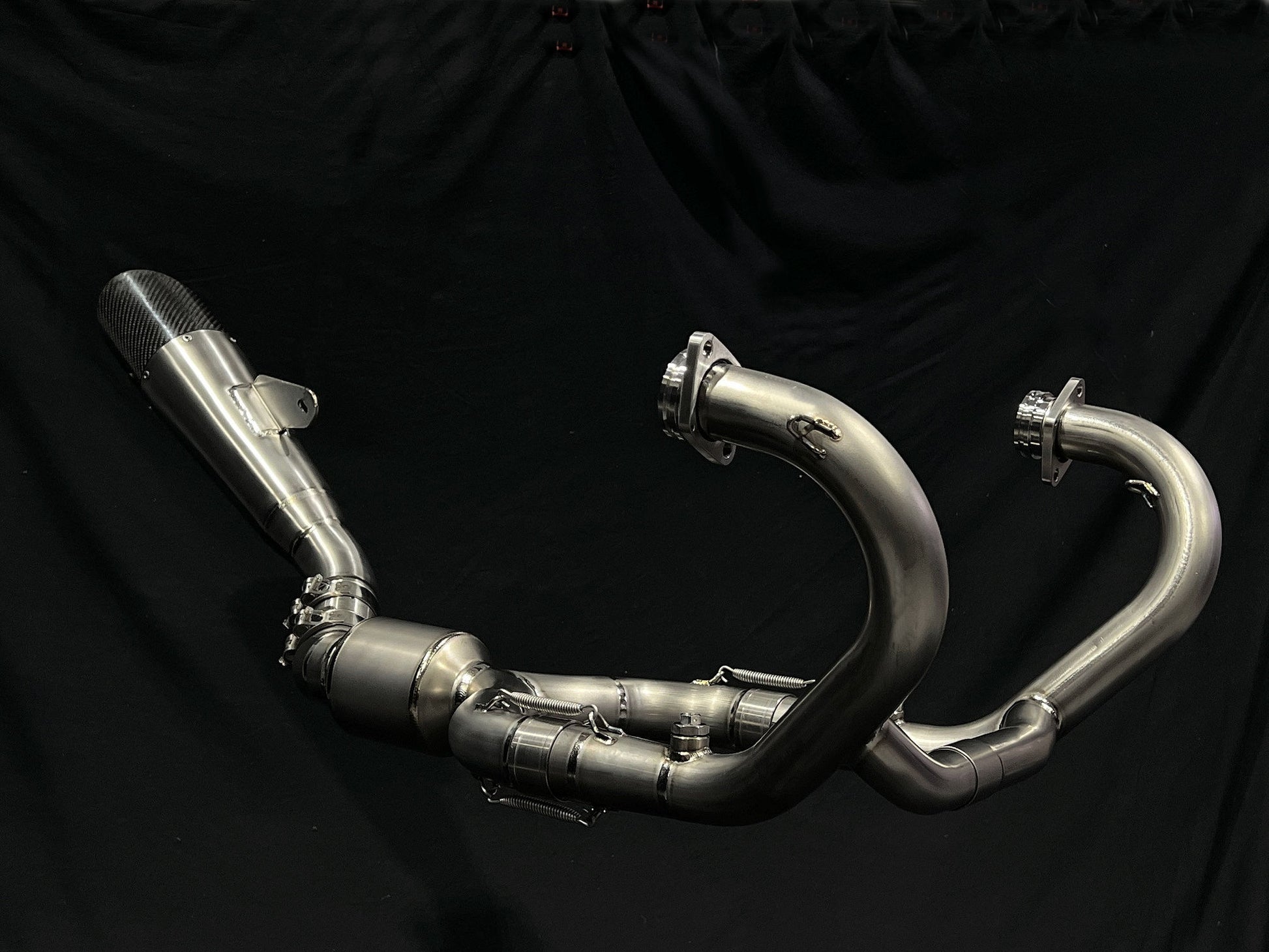 BMW R NINET Titanium Headers Front-2