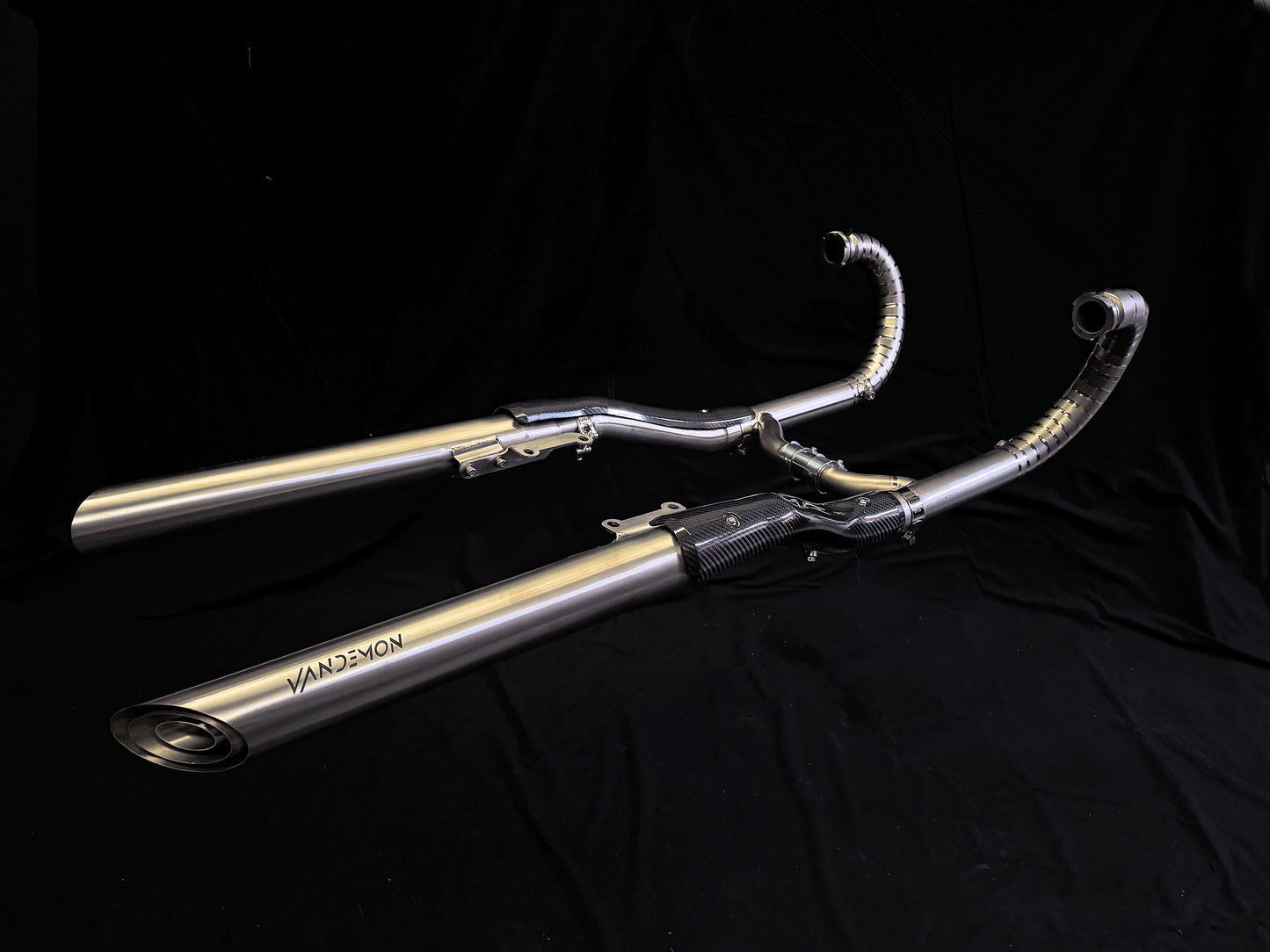 BMW R18 Bagger, Classic Transcontinental Titanium Exhaust system 2020-2025