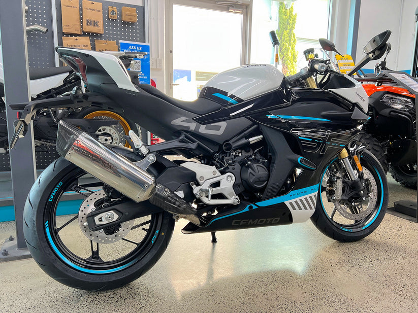 CFMOTO 450SR & 450SRS Stainless Steel Race Exhaust System. Vandemon Performance