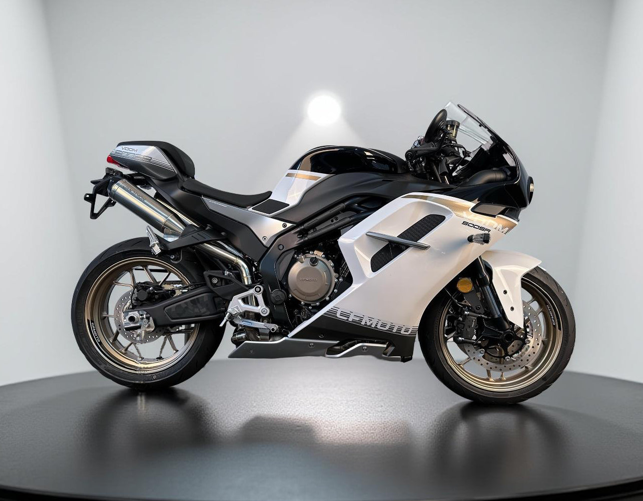 CFMOTO 500SR VROOM Vandemon High Mount Stainless Steel Exhaust System
