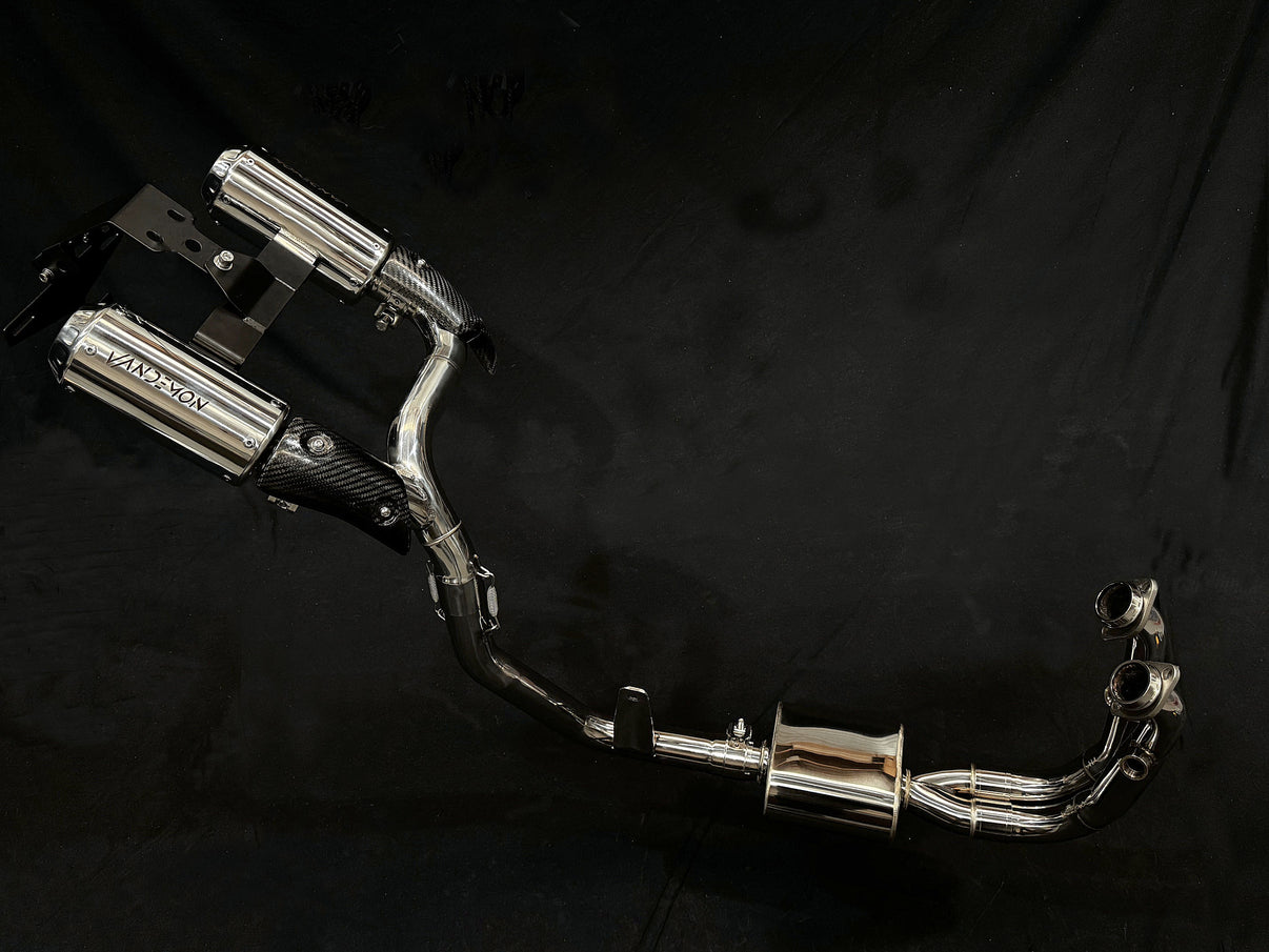 CFMOTO 450SRS Stainless Steel High Mount Exhaust System Vandemon Performance