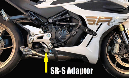 CFMOTO 450SRS Low Mount Muffler Adaptor Bracket