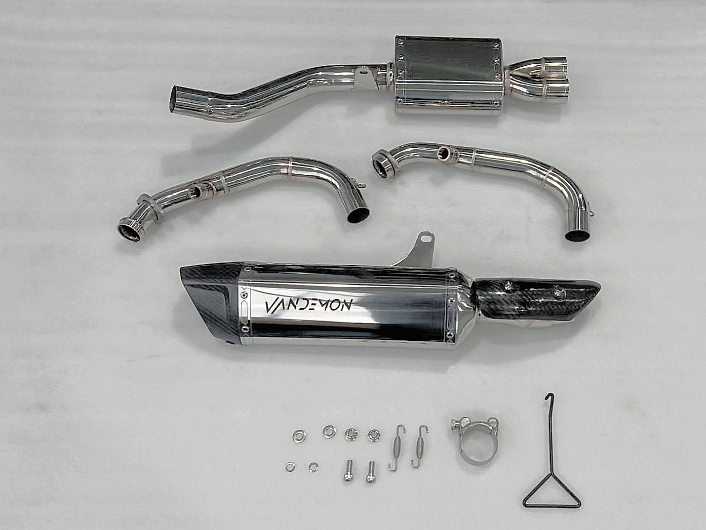 CFMOTO 450NK Stainless Steel Side Mount Exhaust System