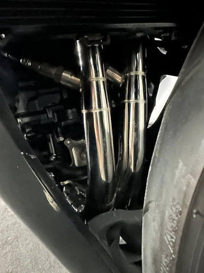 Sistema de escape de acero inoxidable para carreras CFMOTO 450SR y 450SR-S