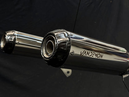 CFMOTO 500SR VROOM Vandemon High Mount Stainless Steel Exhaust System