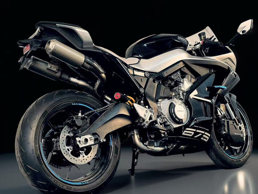 CFMOTO 675SR-R, 675SR-S High Mount Titanium Exhaust System