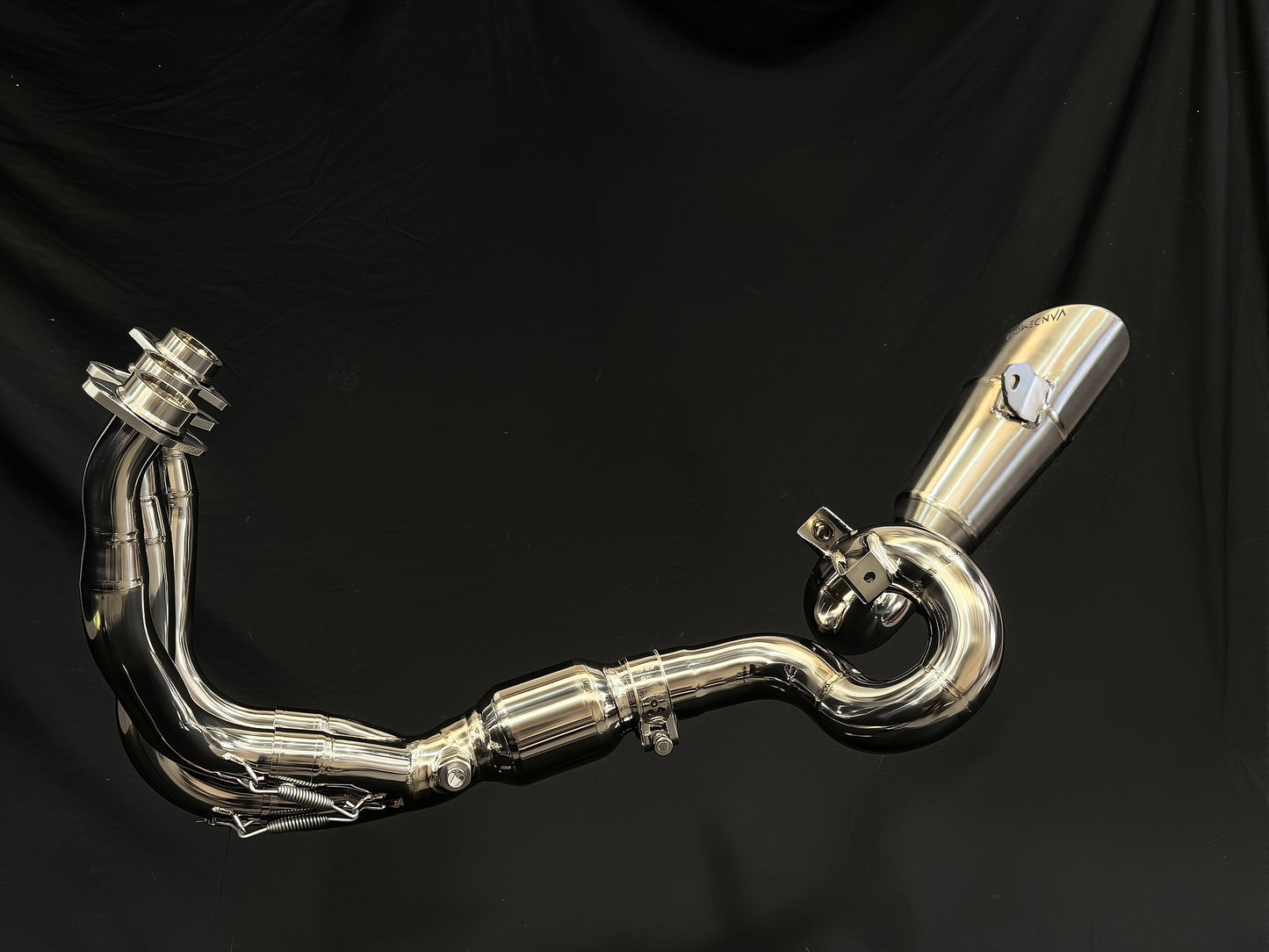 CFMOTO 675SR-R, 675SR-S, 675SS & 675NK Slash Cut Low Mount Titanium Exhaust System
