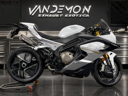Escape completo de titanio Vandemon para Triumph 765 S/R/RS Street Triple 2020-2024