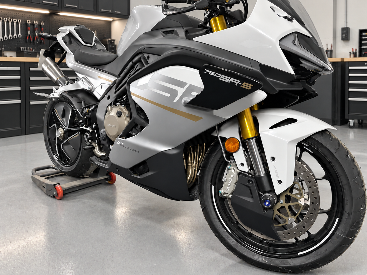 CFMOTO 750SR-S  Vandemon High Mount Titanium Exhaust System