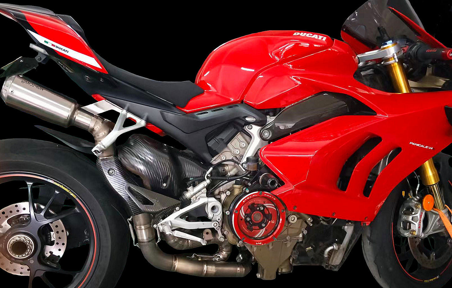 Ducati Panigale & Streetfighter V4 Titanium High Mount 3/4 Slip-On 2023-On