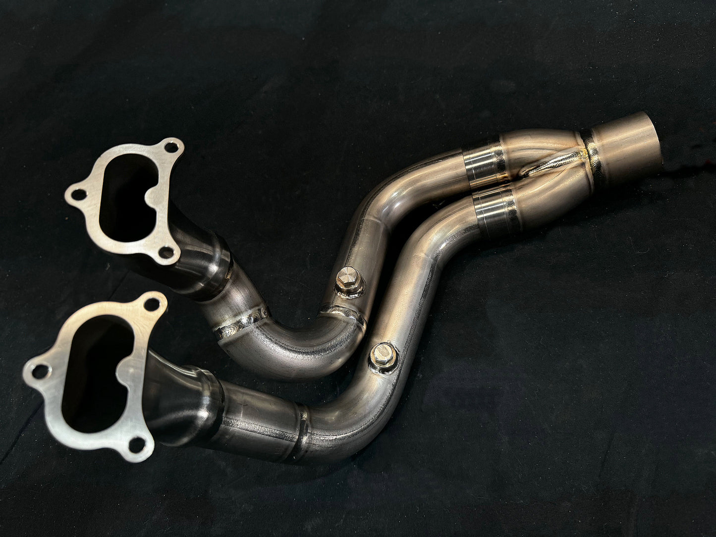 Ducati Multistrada V4 Titanium Slip-on & Optional front headers.