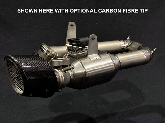 Ducati V2 Panigale & Streetfighter Titanium Stealth Slip-On Bimodal Muffler 2020-2024