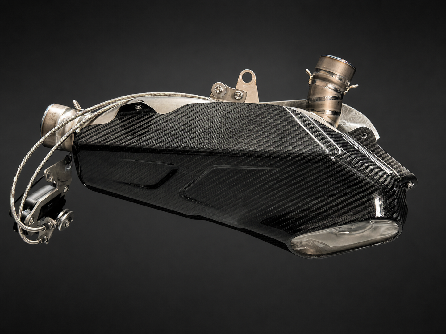 Ducati Panigale V4 / V4R y Streetfighter V4 Bimodal Stealth Slip-On de titanio