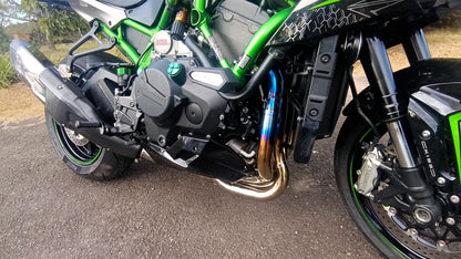 Kawasaki ZH2 Vandemon Bimodal Stealth Titanium Exhaust System