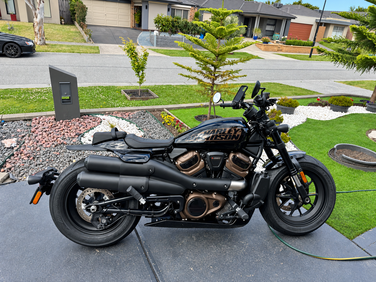 Harley Davidson Sportster S 1250cc Bimodal Stealth Titanium Slip-On Mufflers 2021-2025
