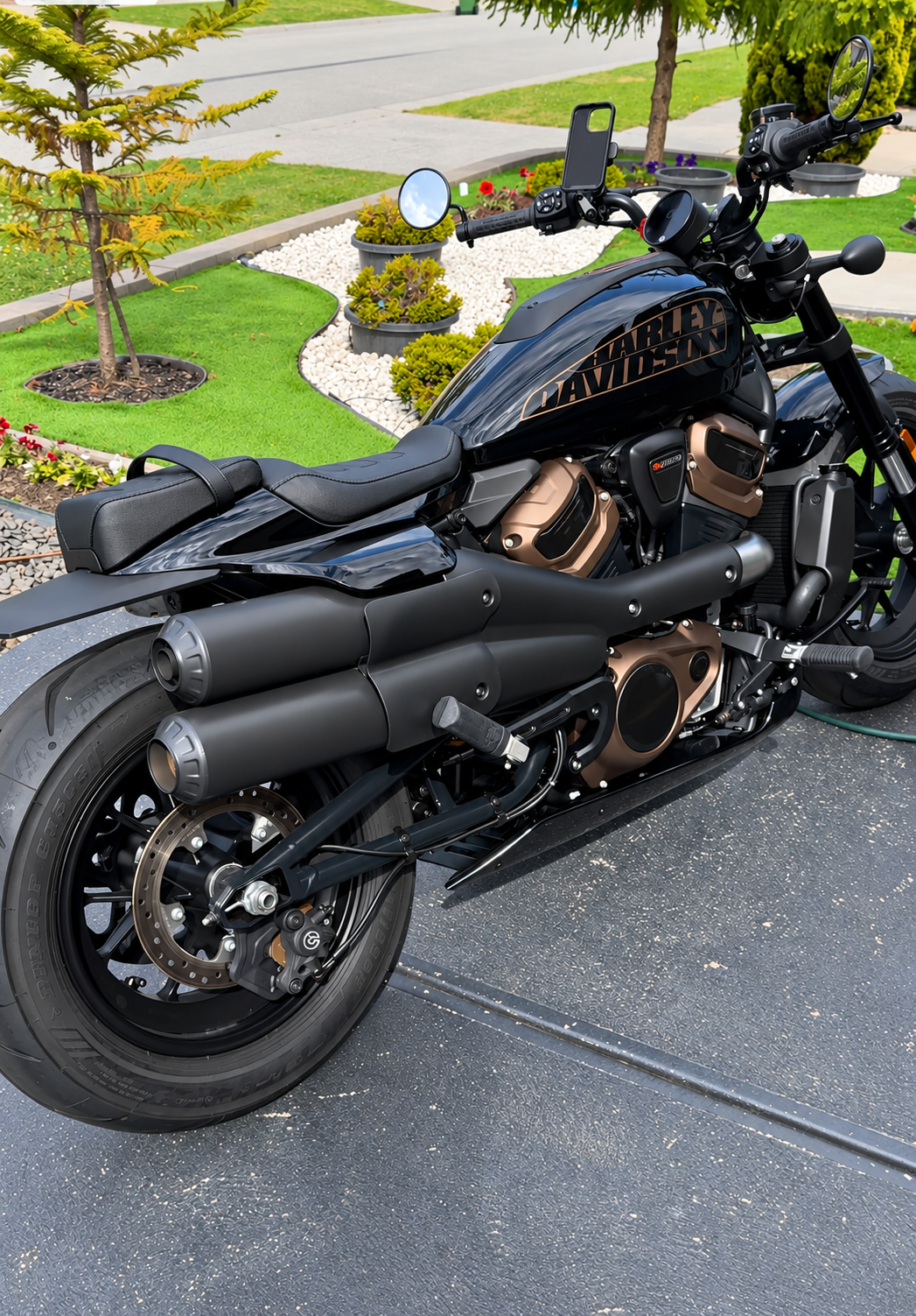 哈雷戴维森 Sportster S 1250cc 双峰隐形钛合金滑动式消声器