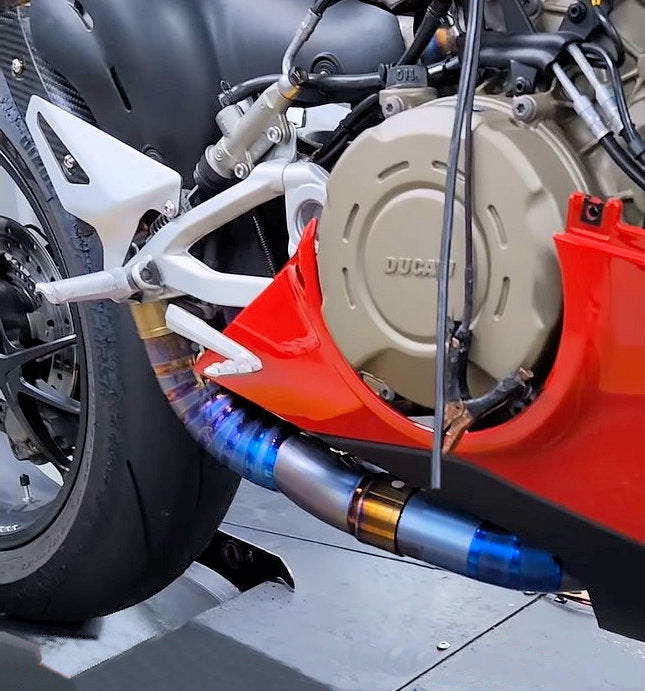 Ducati Panigale & Streetfighter V4 Titanium High Mount 3/4 Slip-On 2018-22
