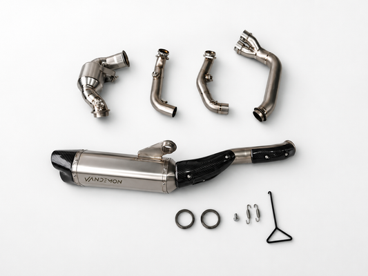 Sistema de escape de titanio y eliminación de catalizador para KTM 790/890 Duke y R 2017-2024