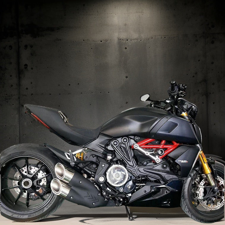 Ducati X Diavel & Diavel S 1260 Cat Delete Bimodal Stealth Titanium Slip-On