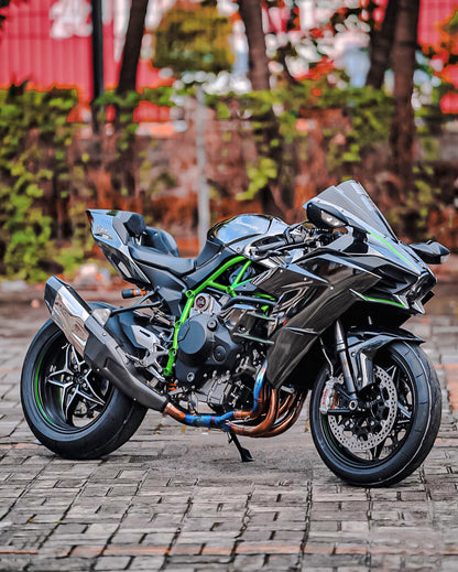 Kawasaki H2 H2R Vandemon Bimodal Stealth Titanium Exhaust System