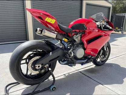 Sistema de escape de titanio de montaje alto para Ducati Panigale 899-959 y Corse Vandemon