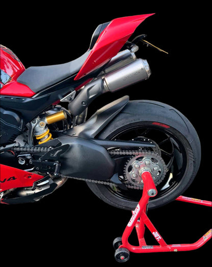 Sistema de escape de montaje alto de titanio para Ducati Panigale V4, V4S, V4R y Streetfighter V4