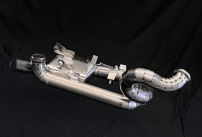 Sistema de escape de titanio de un solo disparo Vandemon para KTM Superduke 1290R / 1390R / RR