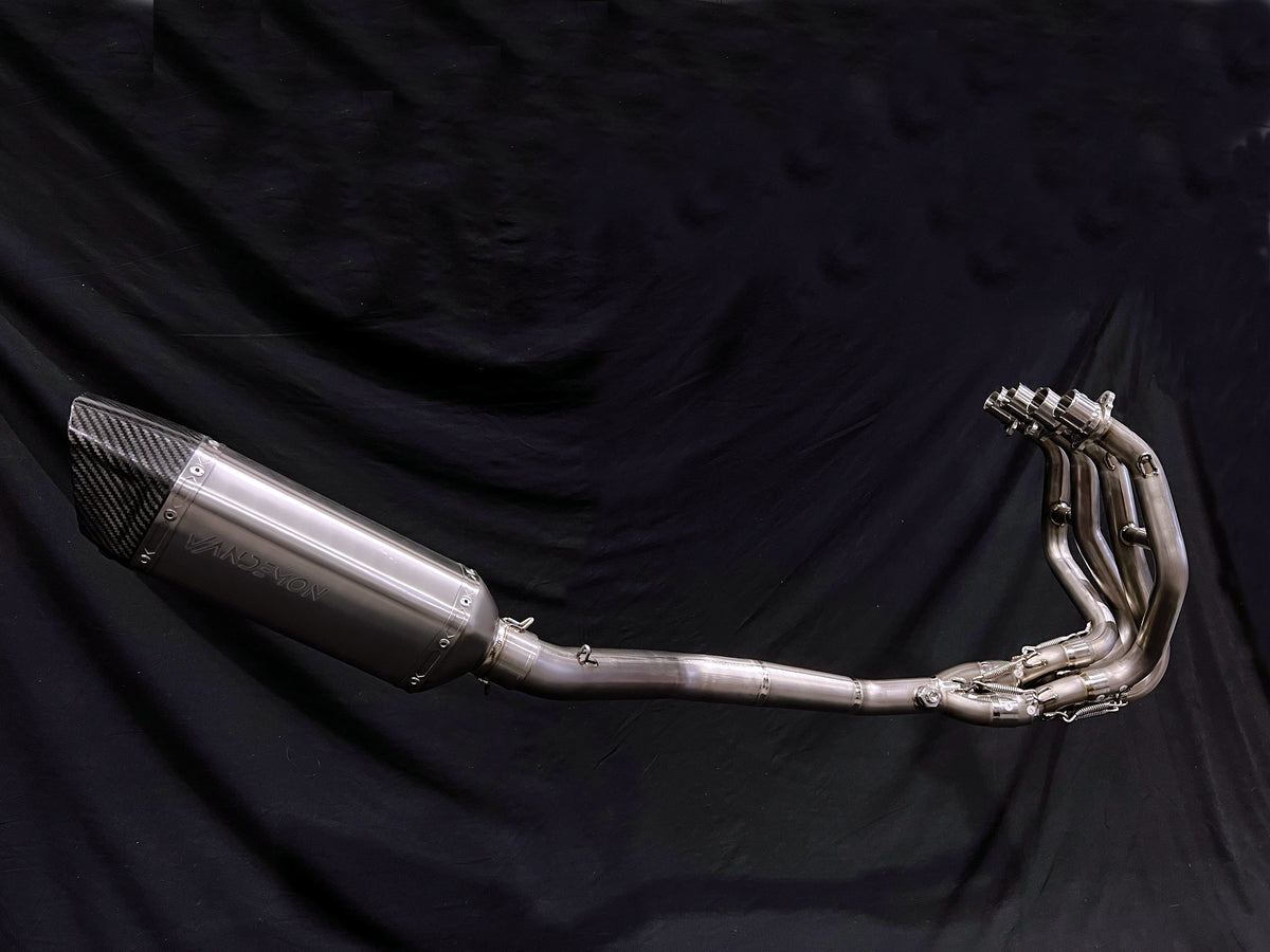 X Titanium Racing Kawasaki ZX4R-ZX4RR Side Mount Titanium Race Exhaust System 2023-2026 ...