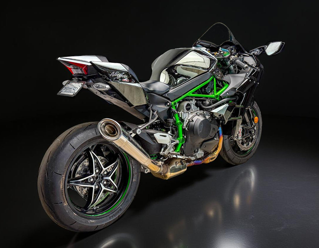 Kawasaki Ninja H2 Vandemon H2R de titanio sin cordones 2015-en adelante
