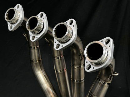 Kawasaki Z1000 Vandemon Dual Titanium Exhaust System with Carbon Fibre Mufflers