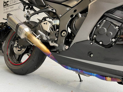 Kawasaki ZX10R & ZX10RR Vandemon Titanium Exhaust & Carbon Fibre Muffler