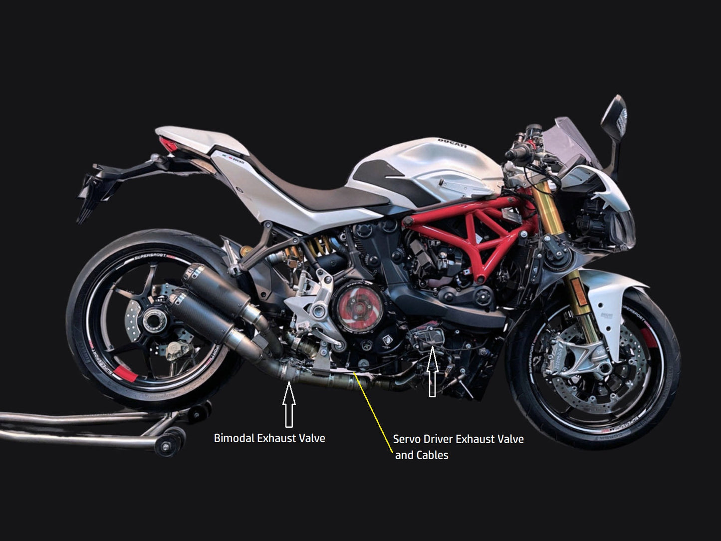 Ducati Supersport 950 Vandemon Stealth Titanium Slip-On 2021-23
