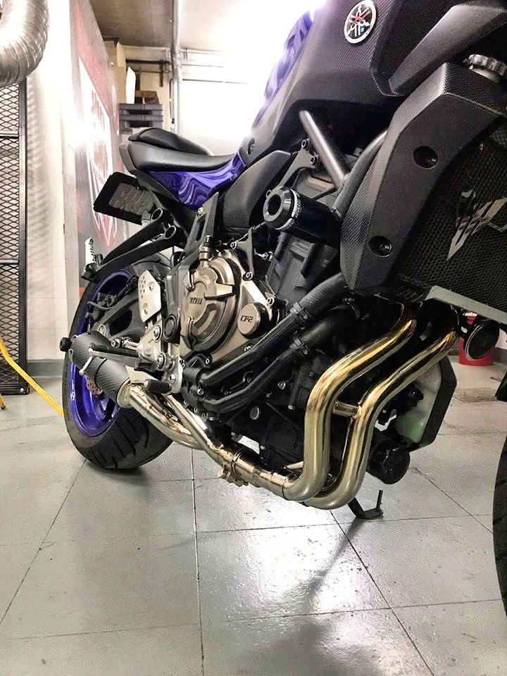 Yamaha MT07 FZ07 & XSR Vandemon Stainless Steel Exhaust System 2014-24