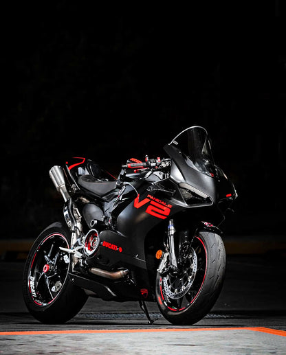 Ducati Panigale/ Streetfighter V2 High Mount Titanium Slip-On Mufflers 2020-2024