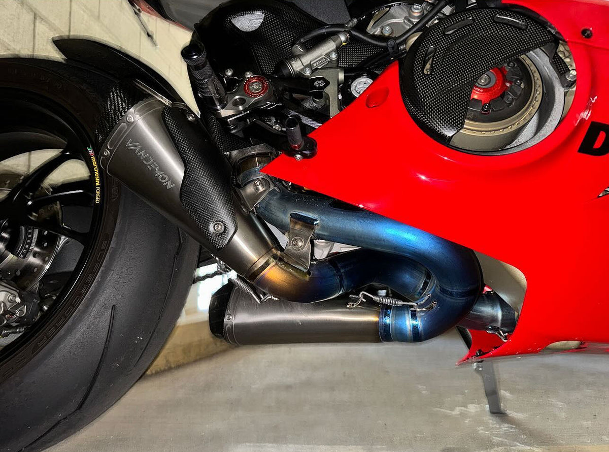 Ducati Panigale & Streetfighter V4/ V4S Vandemon All Titanium Slip-On 2018-24