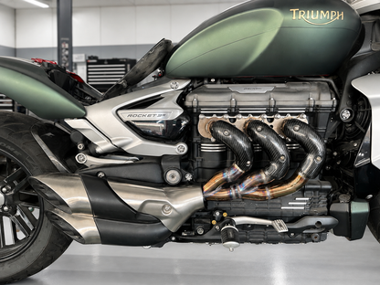 Triumph Rocket 3R 和 GT 2500cc 钛合金或不锈钢排气歧管