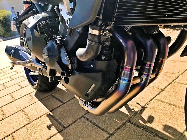 Yamaha MT09 FZ09 XSR900 Vandemon Titanium Exhaust & Carbon Fibre Muffler 2014-20
