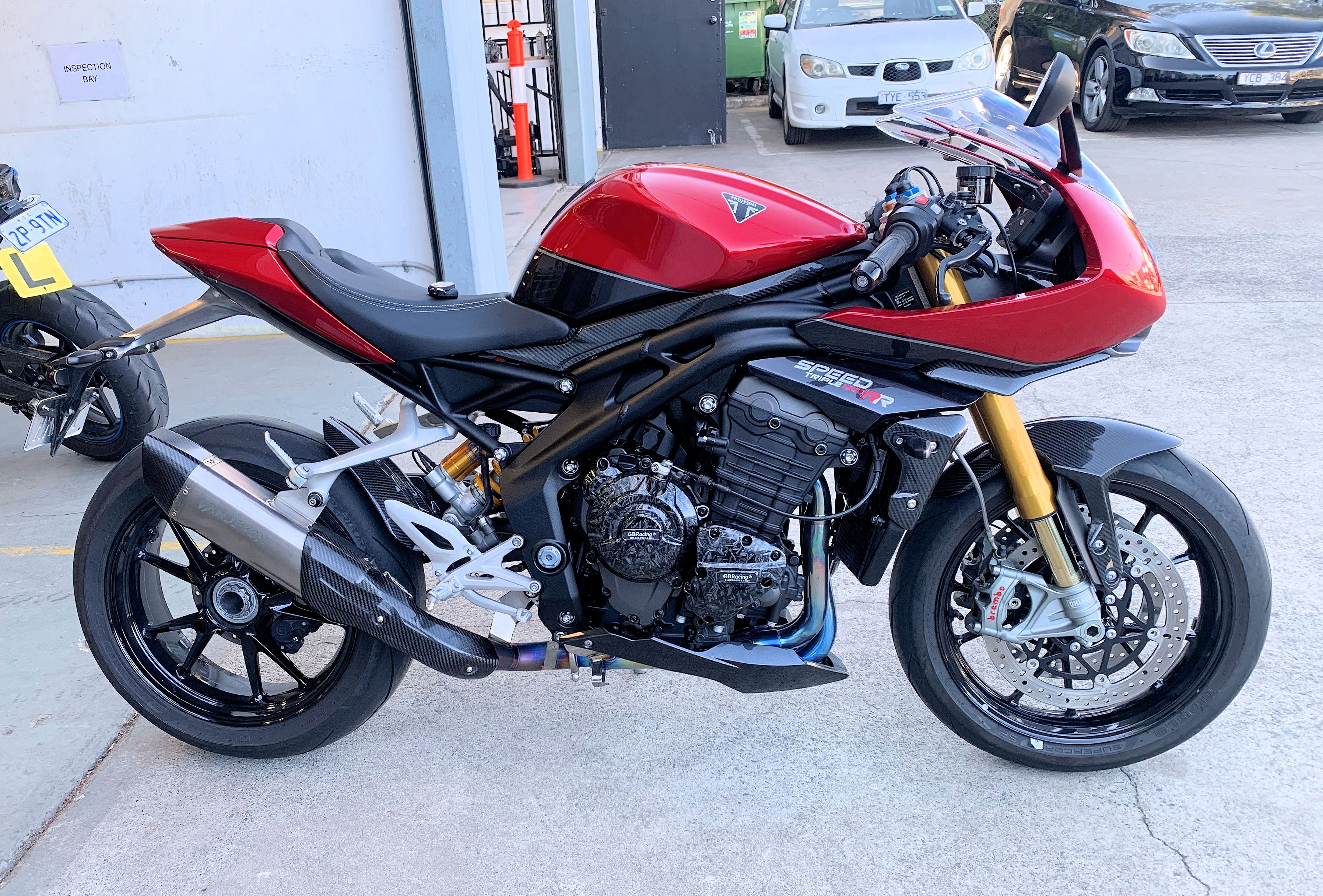 Triumph Speed Triple 1200 RS RR Titanium Full Exhaust System Vandemon Performance