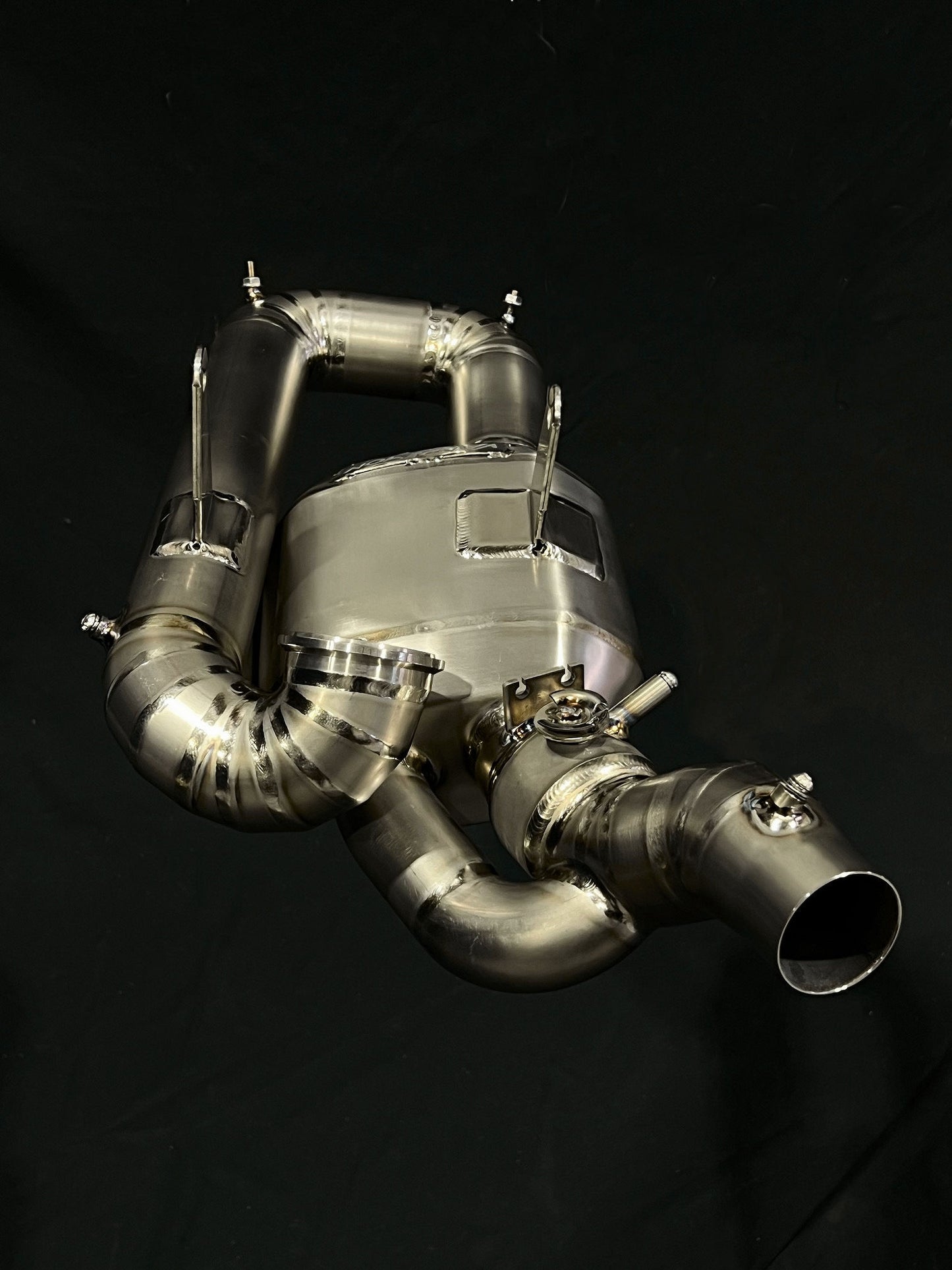 Ducati V2 Panigale Titanium Stealth Slip-On Bimodal Muffler