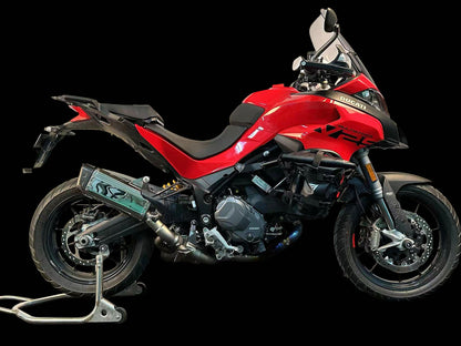 Sistema de escape bimodal Stealth de titanio para Ducati Multistrada V2 950