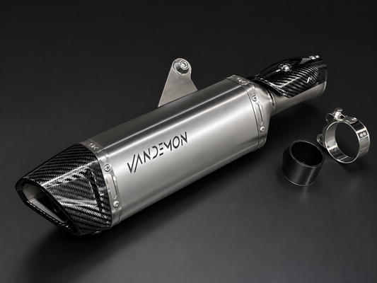 Sistema de escape de competición de titanio con montaje lateral para Kawasaki ZX4R-ZX4RR 2023-2024