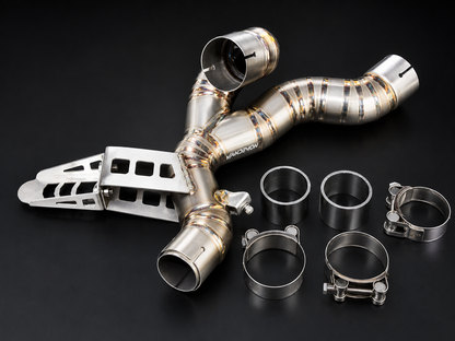 Vandemon 2021-2025 Ducati Multistrada V4 Titanium Cat Delete Link Pipe