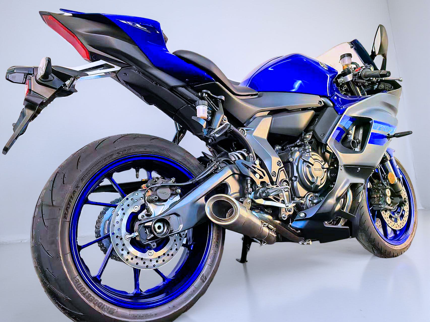 雅马哈 R7 MT07 FZ07 XSR700 Tracer 700/GT Tracer 7/GT 钛合金排气系统