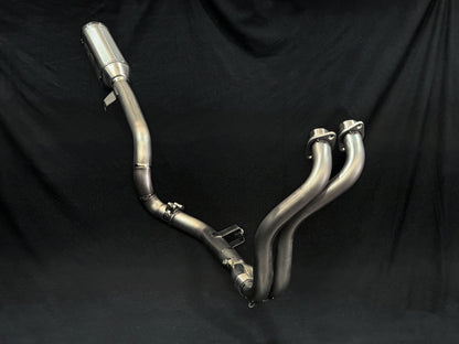 Sistema de escape completo de titanio para Yamaha T7 Tenere 700 Adventure
