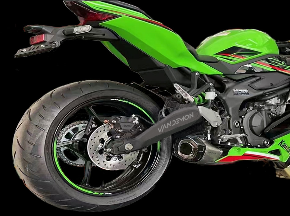 Sistema de escape de montaje bajo de titanio para Kawasaki ZX4R