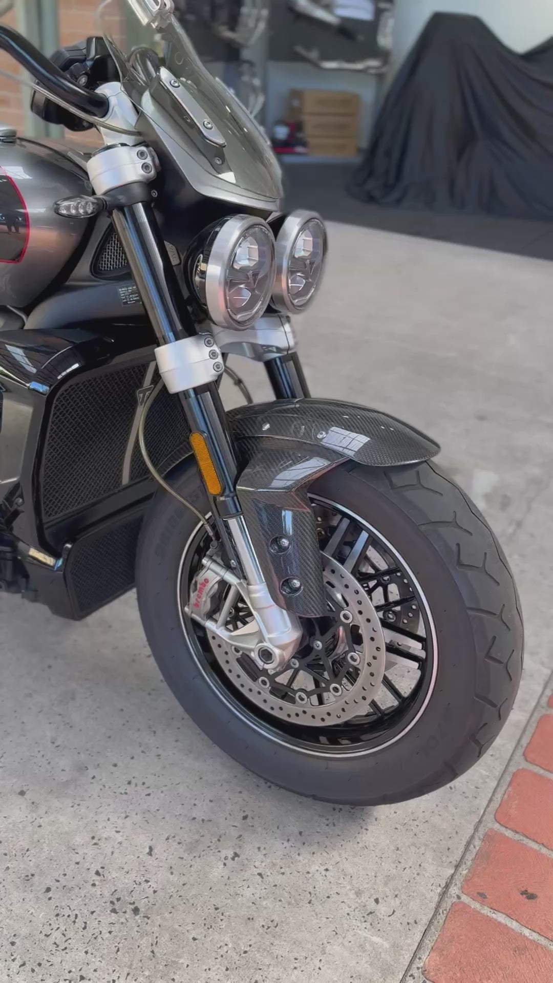 TRIUMPH ROCKET 3R & GT 2500 10pces Carbon Fibre Dresser Kit 2019